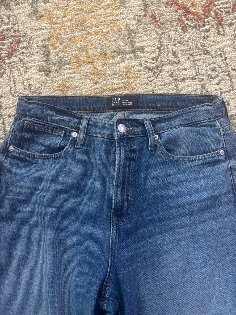 GAP Women’s Medium Blue Wide-Leg Jeans